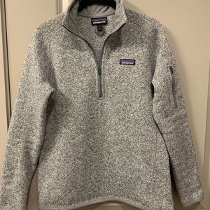 Patagonia Heather Grey Better Sweater 1/4 Zip